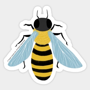 Cute Honey Bee - Save the Bees beekeeping art Sticker